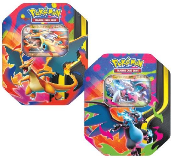 POKEMON trading Card Game Mega Charizard CX (In Tin Box da Collezione 12x15cm)…x6